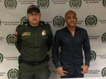 Diego León Osorio, detenido en Colombia por llevar cocaína