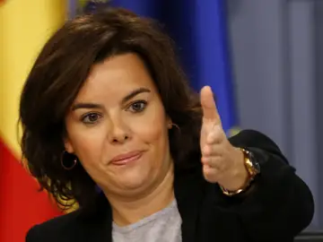La vicepresidenta del Gobierno en funciones, Soraya Sáenz de Santamaría La vicepresidenta del Gobierno en funciones, Soraya Sáenz de Santamaría