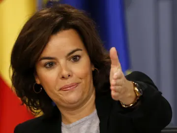 La vicepresidenta del Gobierno en funciones, Soraya Sáenz de Santamaría La vicepresidenta del Gobierno en funciones, Soraya Sáenz de Santamaría