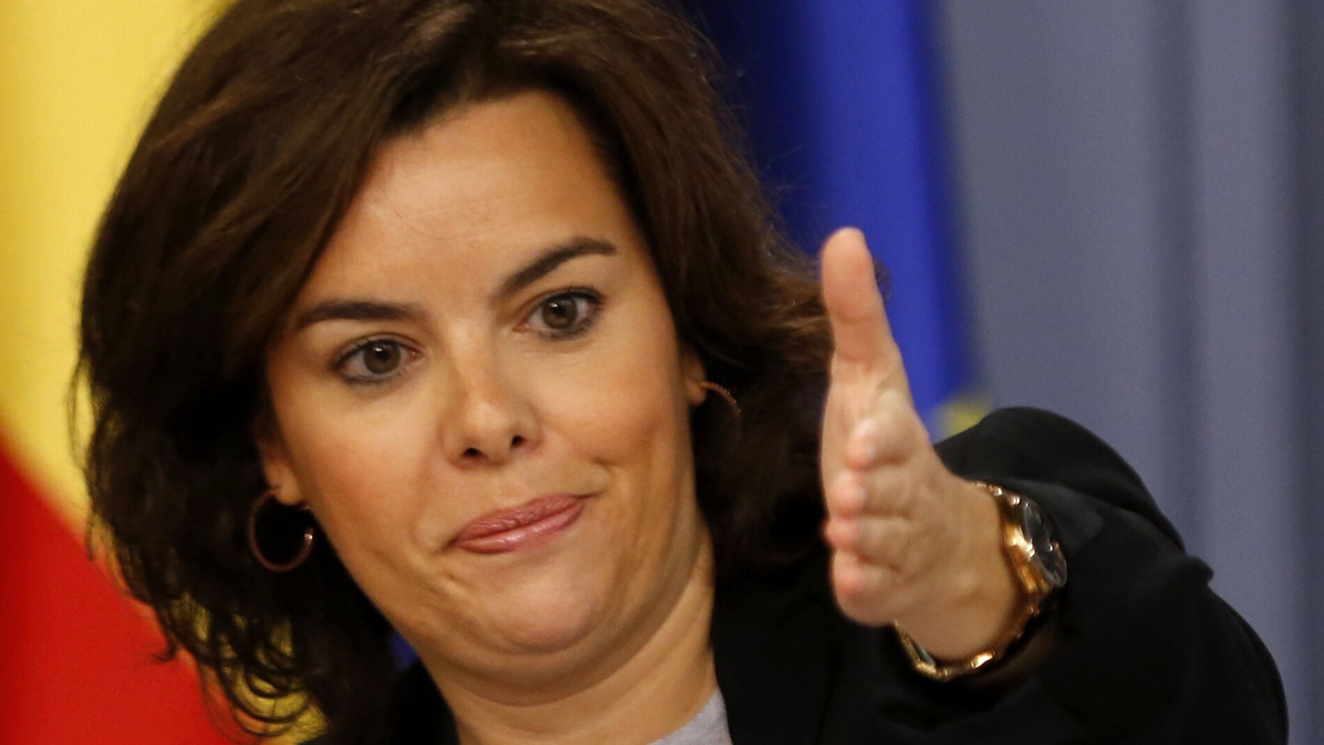 La vicepresidenta del Gobierno en funciones, Soraya S&aacute;enz de Santamar&iacute;a