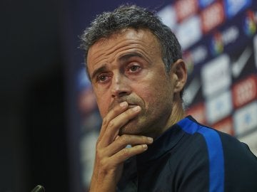 Luis Enrique, en rueda de prensa