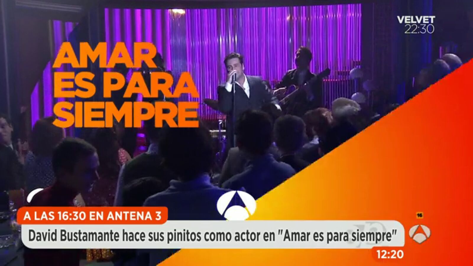 Bustamante llega a 'Amar es para siempre' como el cantante David Benavente