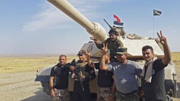 Las fuerzas iraquíes en la comarca de Al Hamdaniya