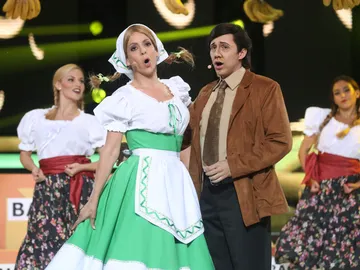 Canco Rodríguez y Ruth Lorenzo imitan a Juan Aguilé y Juanita Banana Canco Rodríguez y Ruth Lorenzo imitan a Juan Aguilé y Juanita Banana