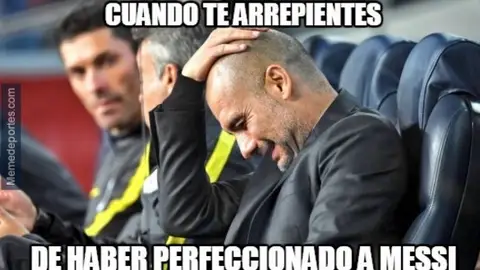 Meme del Barcelona-Manchester City Meme del Barcelona-Manchester City