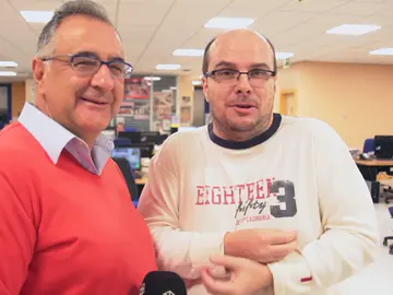 Mister Chip y Roberto Gómez en la redacción de Onda Cero Mister Chip y Roberto Gómez en la redacción de Onda Cero