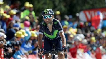 Valverde, en una etapa del Tour de Francia