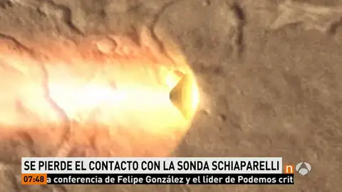 Frame 23.969216 de: La Agencia Espacial Europea sigue sin recibir señales de la nave enviada a Marte Frame 23.969216 de: La Agencia Espacial Europea sigue sin recibir señales de la nave enviada a Marte