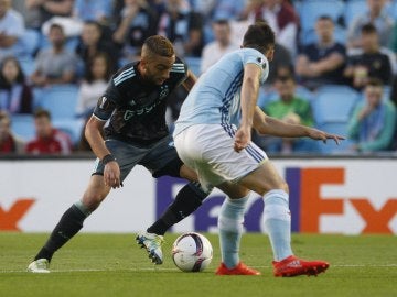 Momento del encuentro entre Celta de Vigo y Ajax