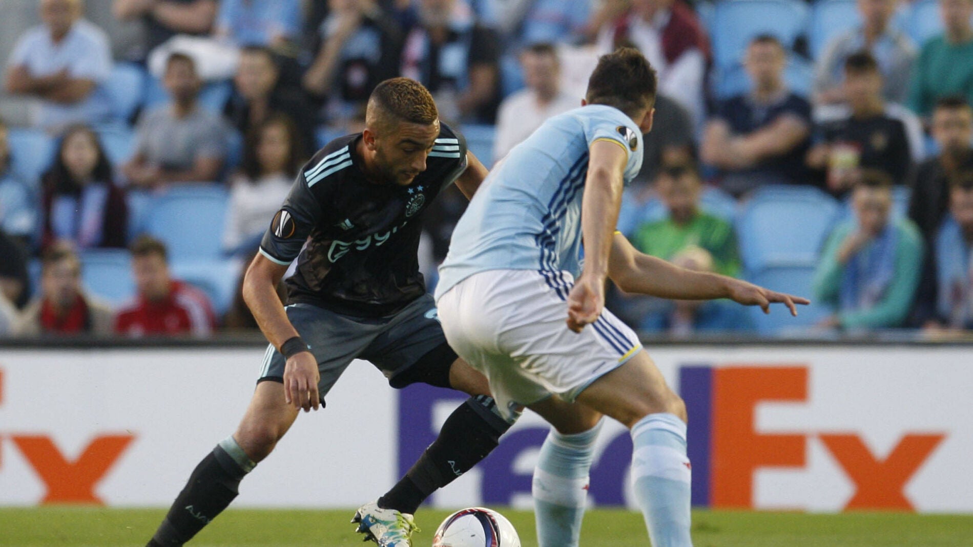 Momento del encuentro entre Celta de Vigo y Ajax