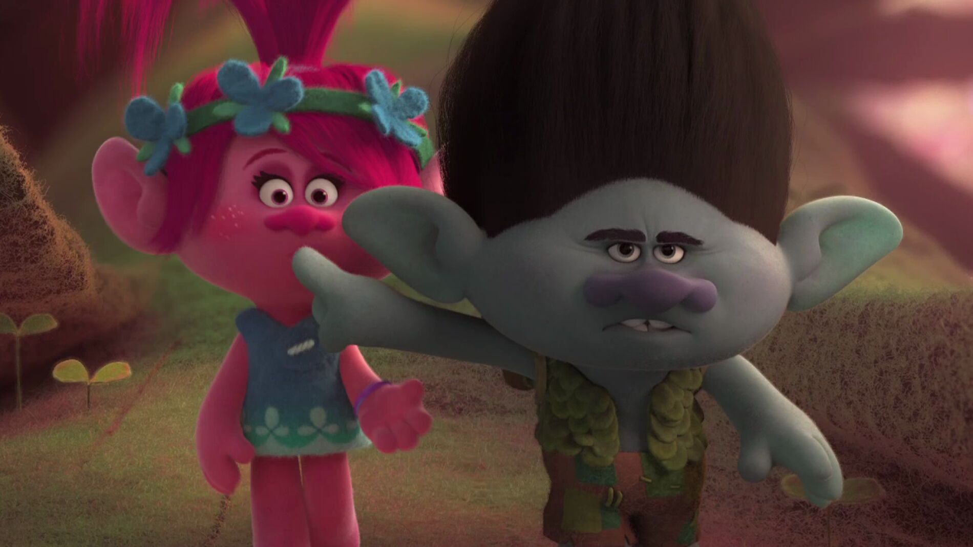 Poppy y Branch en 'Trolls'