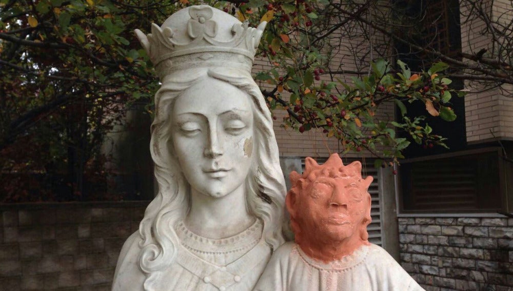 Restauración de un niño Jesús en Ontario, Canadá