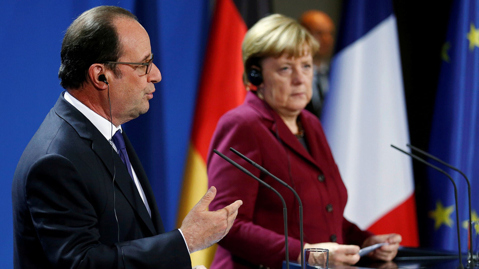 Hollande y Merkel