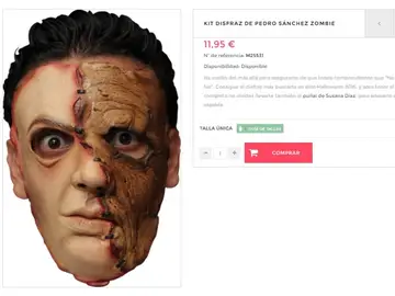 Careta 'zombie' de Pedro Sánchez Careta 'zombie' de Pedro Sánchez