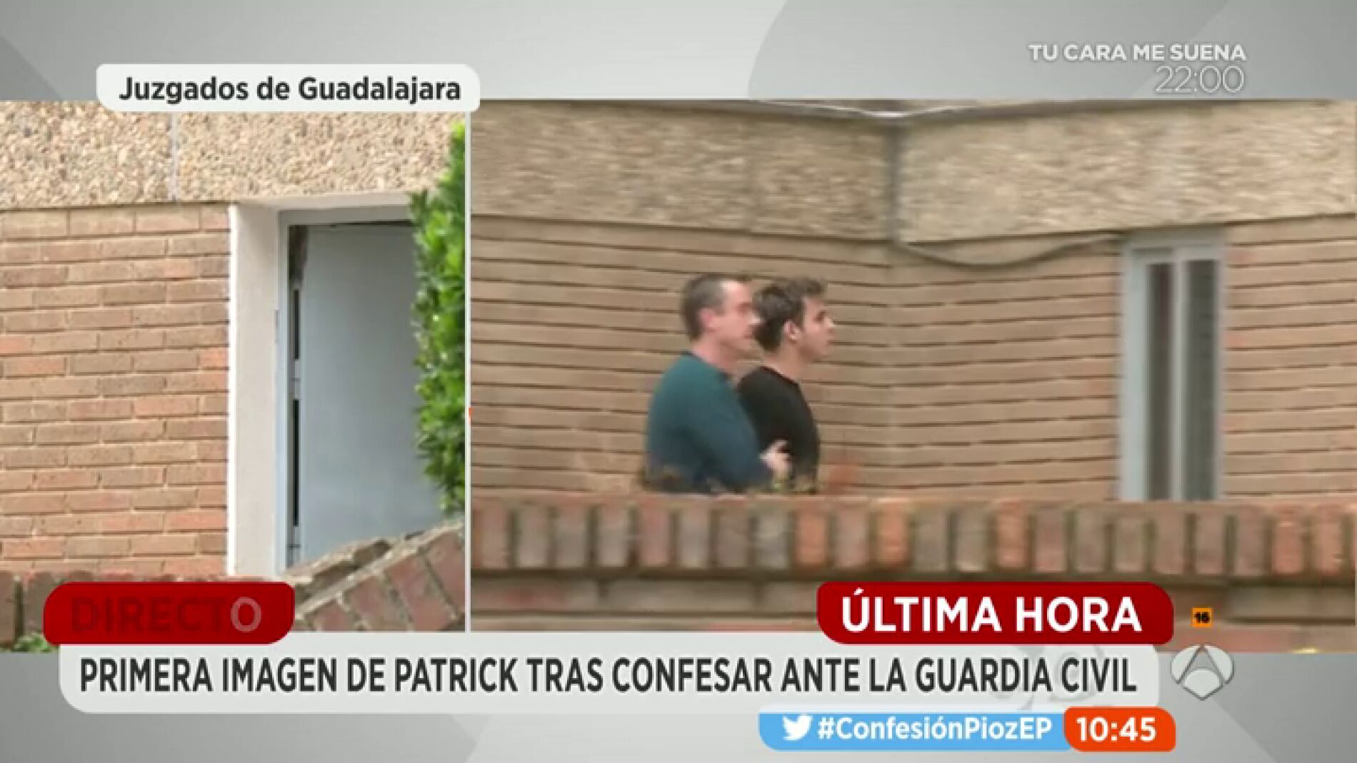 Primeras im&aacute;genes de Patrick tras confesar 
