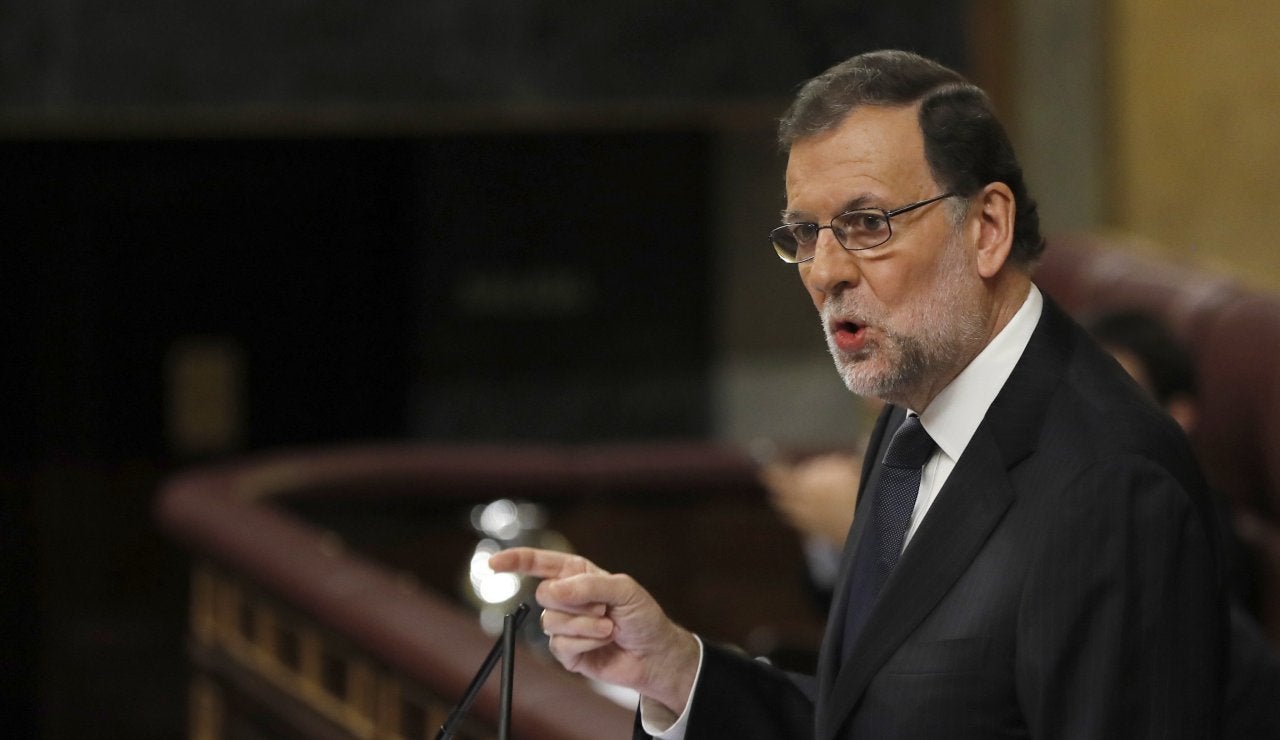 Mariano Rajoy durante la sesi&oacute;n de investidura