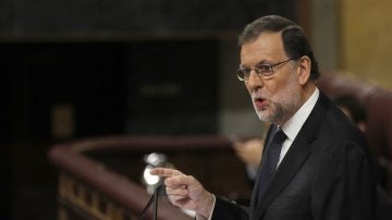 Mariano Rajoy durante la sesi&oacute;n de investidura