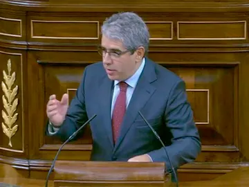 Homs durante su intervención en el Congreso Homs durante su intervención en el Congreso