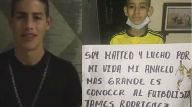 Muere Mateo Restrepo, el niño con cáncer que cumplió su sueño de conocer a James Rodríguez