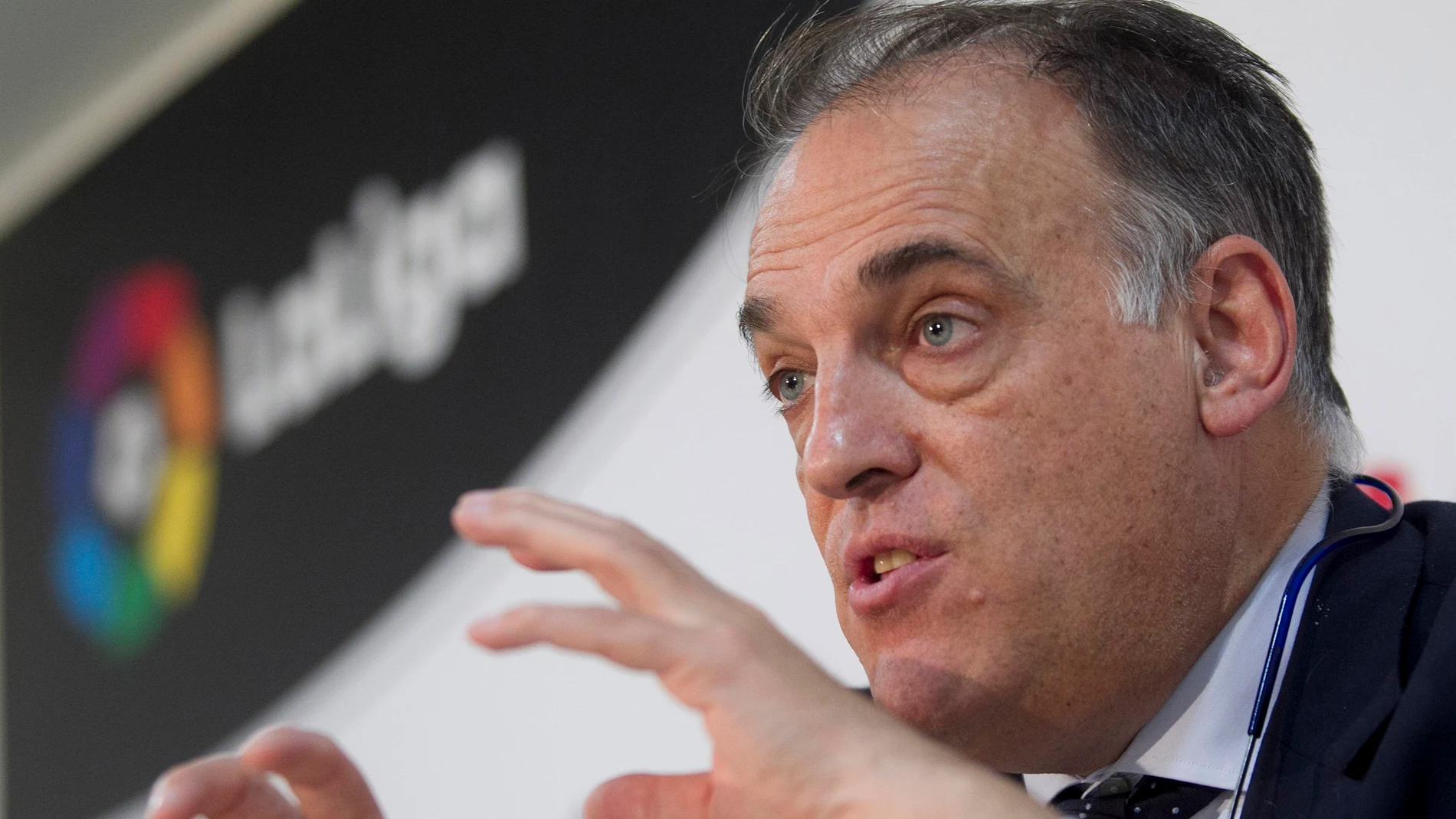 Javier Tebas, durante un acto Javier Tebas, durante un acto