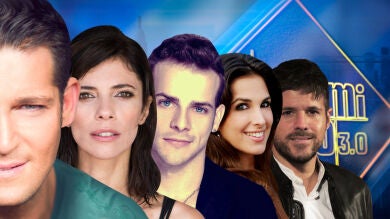 Maribel Verdú, Manu Tenorio, Nuria Fergó y Álex Casademunt y Pablo López en 'El Hormiguero 3.0'