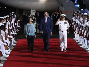 El Rey Felipe VI a su llegada a Colombia El Rey Felipe VI a su llegada a Colombia