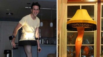 Josh Sundquist disfrazado de lámpara