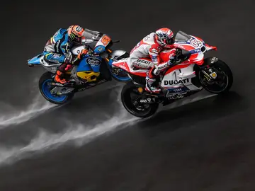 Andrea Dovizioso, rodando en el circuito de Sepang Andrea Dovizioso, rodando en el circuito de Sepang