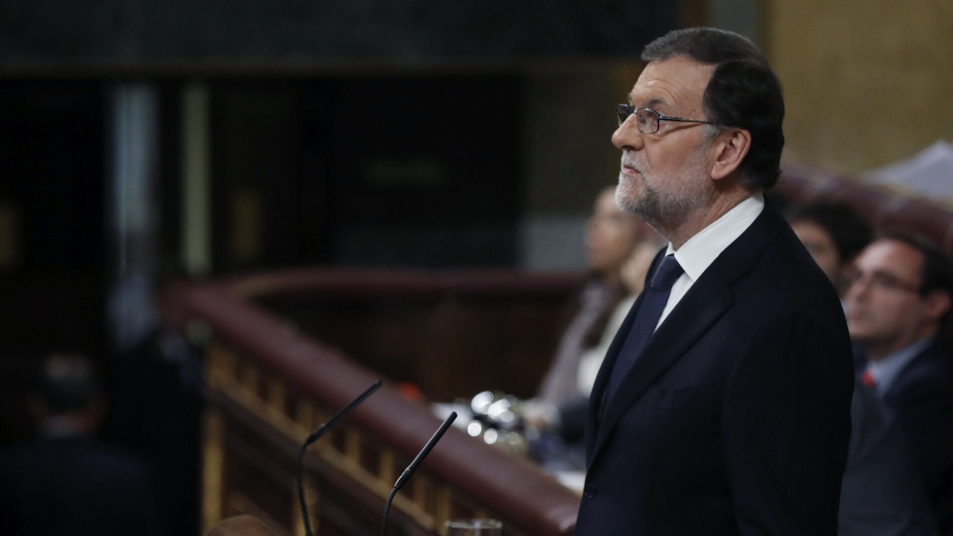 Mariano Rajoy durante su intervenci&oacute;n
