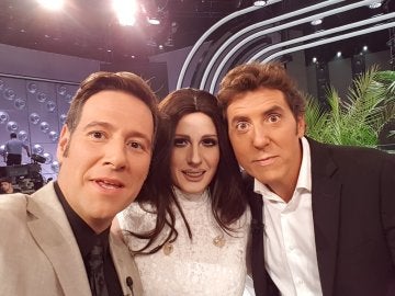 Diana Navarro, Carlos Latre y Manel Fuentes en 'Tu cara me suena'