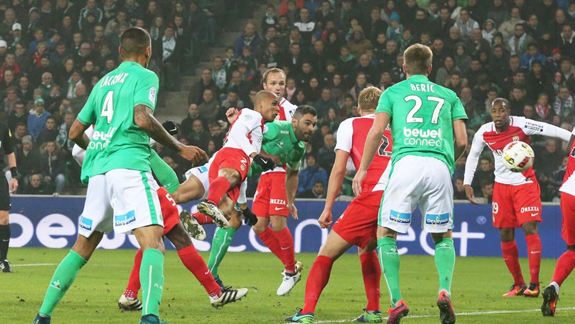 El M&oacute;naco, ante el Saint Etienne