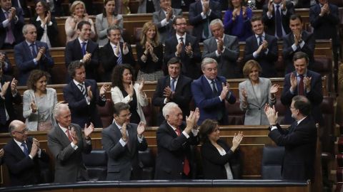 Los diputados del PP en el Congreso de los Diputados