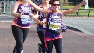Hannah en una maratón 