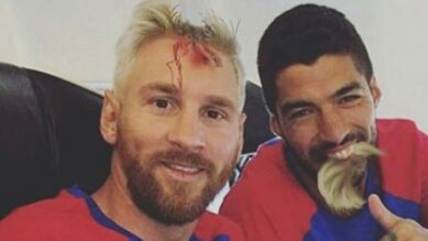 El montaje de Halloween de Messi y Suárez que arrasa en las redes