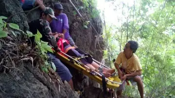 La joven fue rescatada al día siguiente La joven fue rescatada al día siguiente