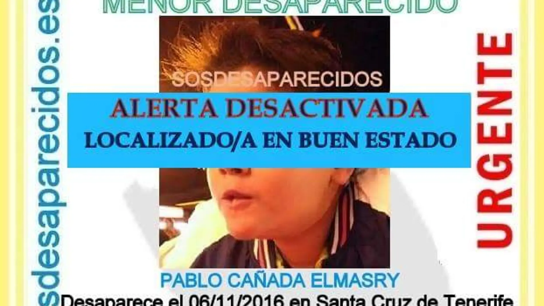 Aparece en buen estado Pablo Cañada Elmasry Aparece en buen estado Pablo Cañada Elmasry