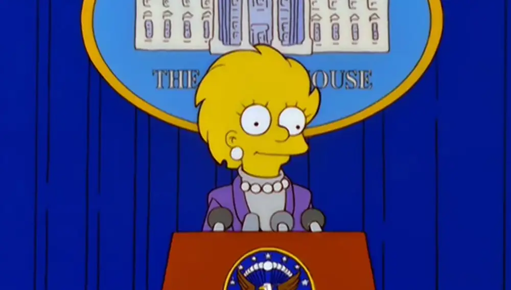 Lisa Simpson sustituye a Donald Trump al frente de Estados Unidos