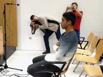 Sergio Araujo, durante su declaración ante el juez Sergio Araujo, durante su declaración ante el juez