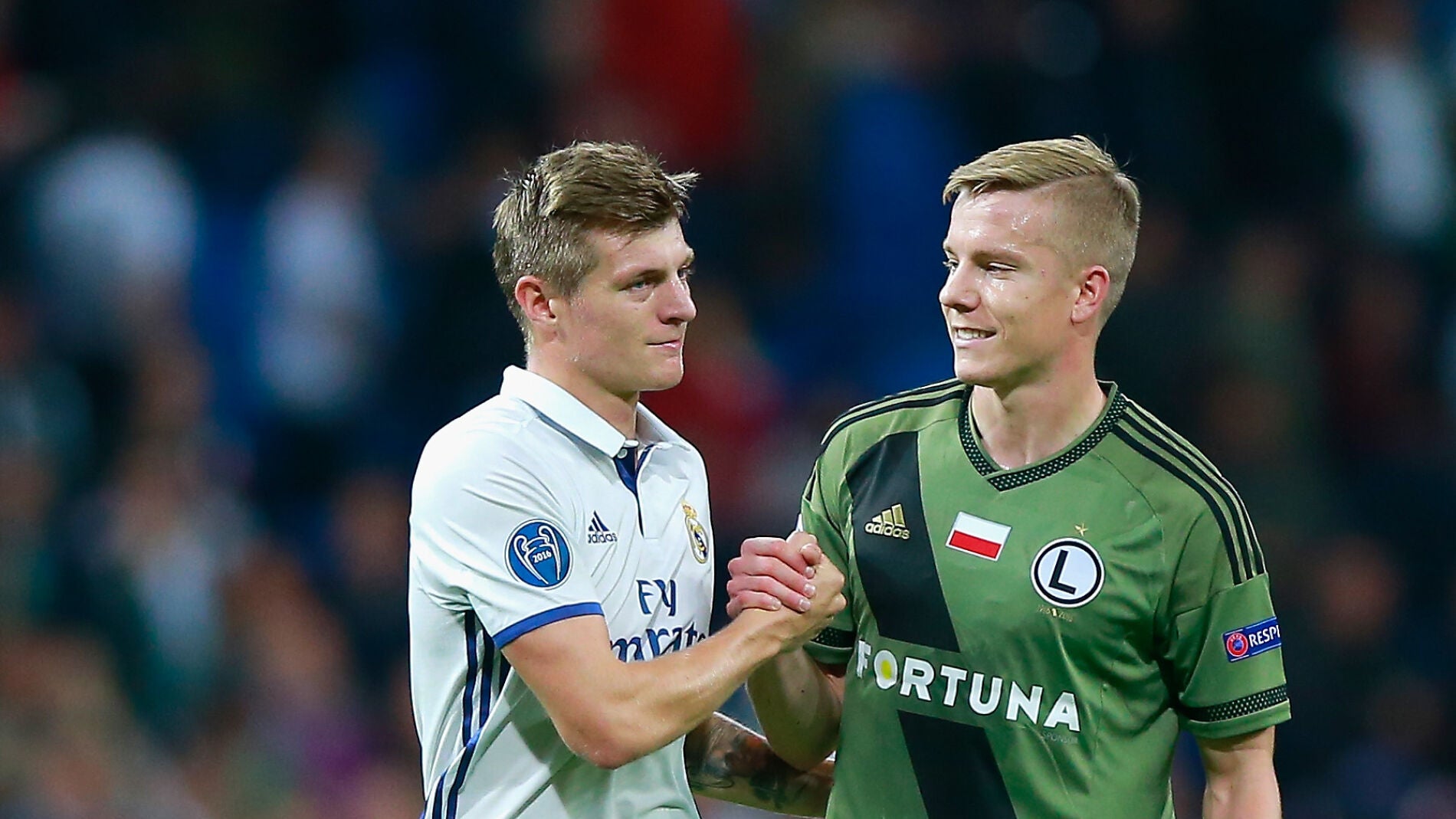 Toni Kroos, en el partido ante el Legia Varsovia