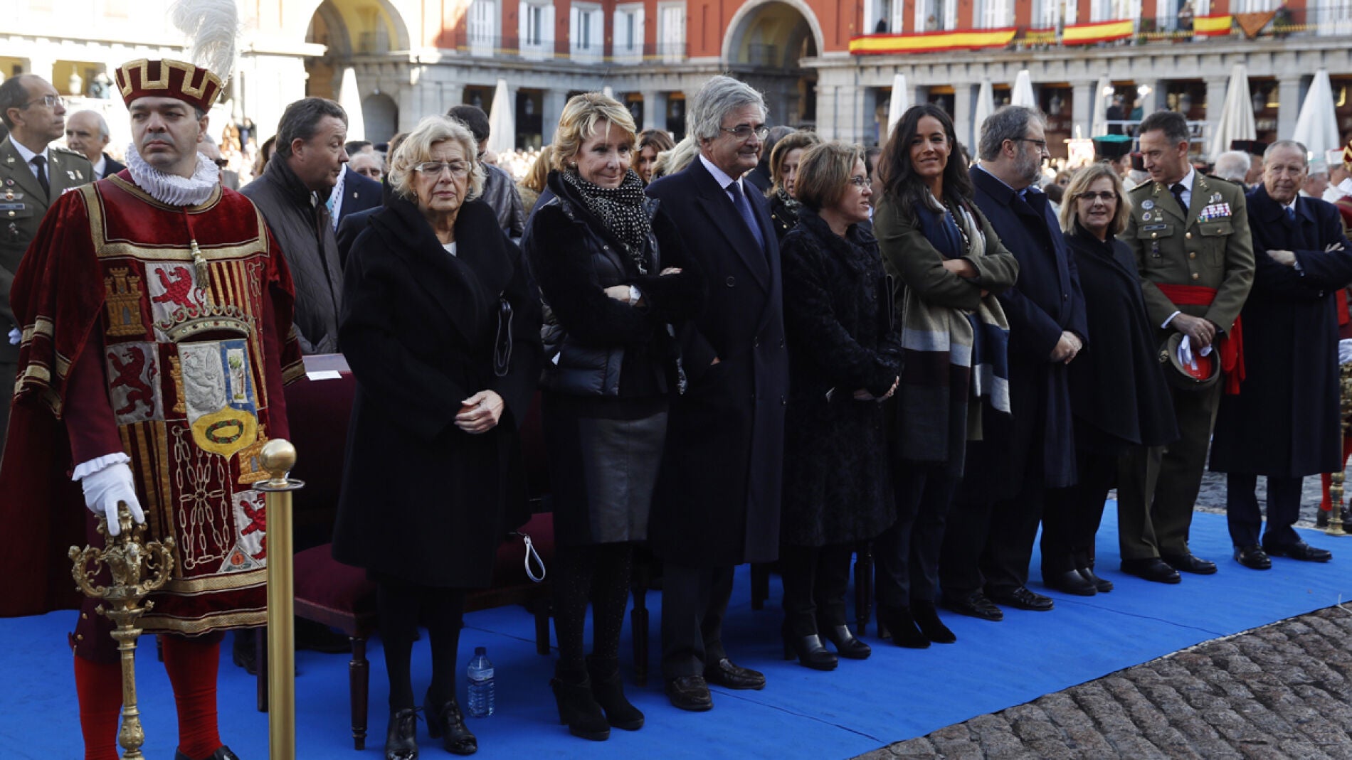 Carmena en los actos de la Almudena