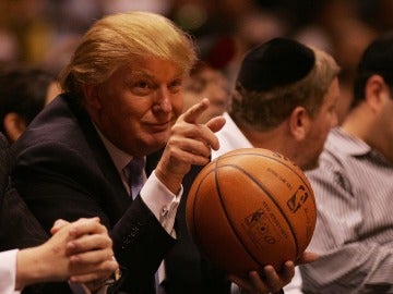 Donald Trump, en un partido de la NBA Donald Trump, en un partido de la NBA