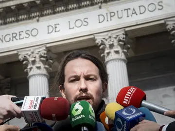 Pablo Iglesias ante los medios Pablo Iglesias ante los medios