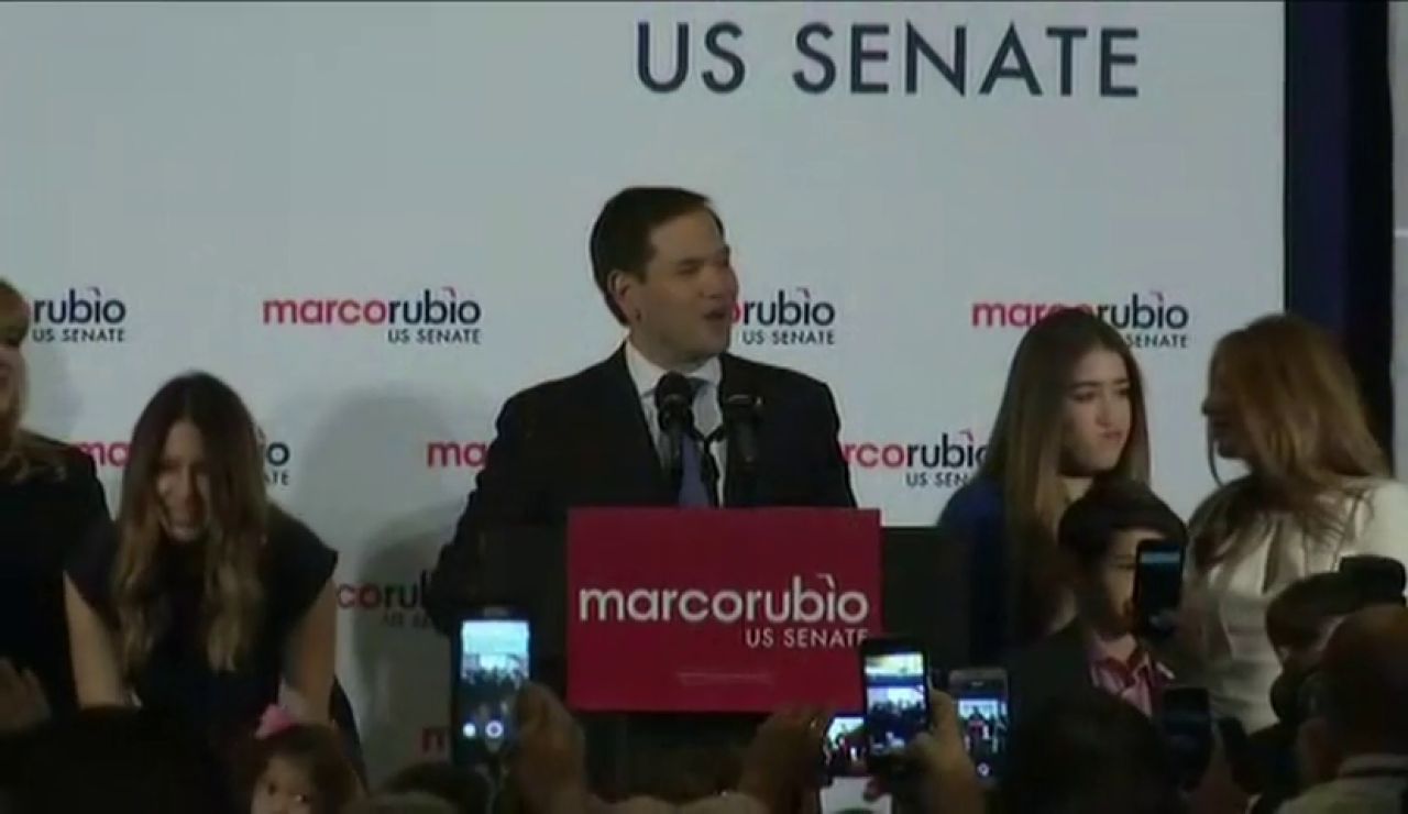 Frame 8.25848 de: El senador republicano Marco Rubio gana la reelección en Florida Frame 8.25848 de: El senador republicano Marco Rubio gana la reelección en Florida
