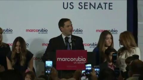 Frame 8.25848 de: El senador republicano Marco Rubio gana la reelecci&oacute;n en Florida