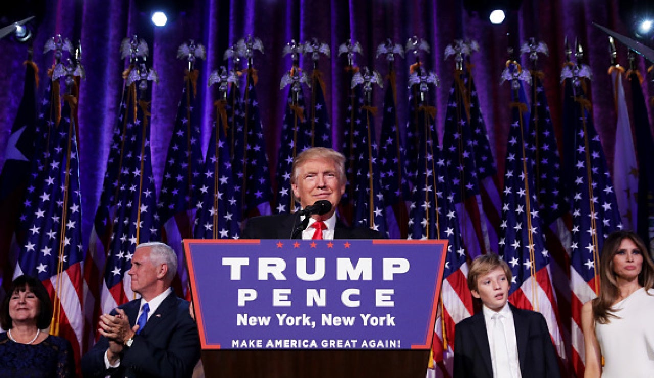 Donald Trump durante su discurso Donald Trump durante su discurso
