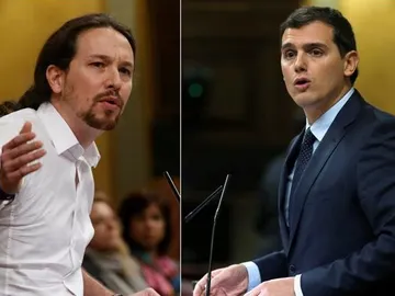 Pablo Iglesias y Albert Rivera Pablo Iglesias y Albert Rivera