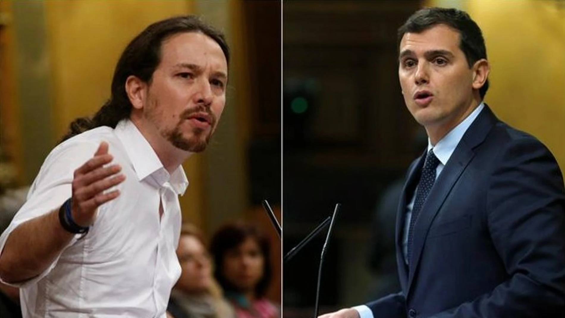Pablo Iglesias y Albert Rivera Pablo Iglesias y Albert Rivera