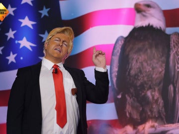 Donald Trump irrumpe por sorpresa en el plató de 'El Hormiguero 3.0'