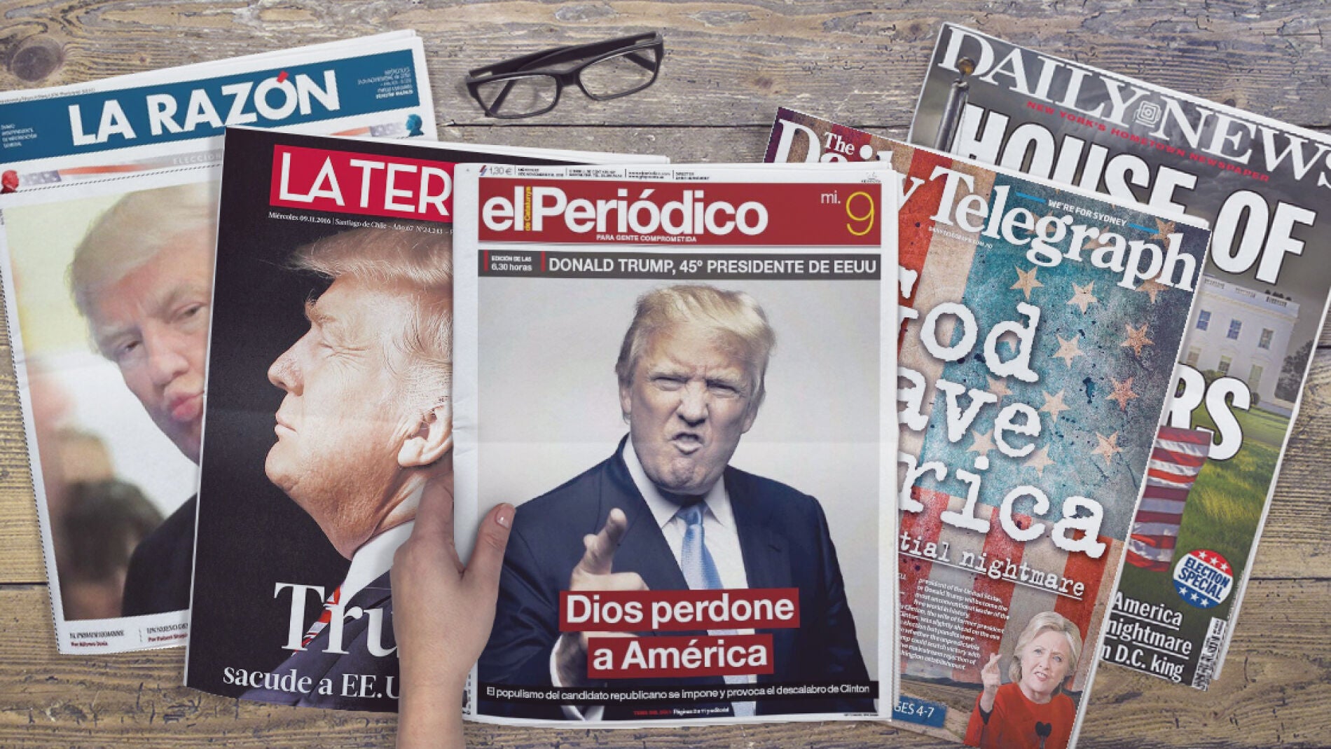 Portadas de los peri&oacute;dicos