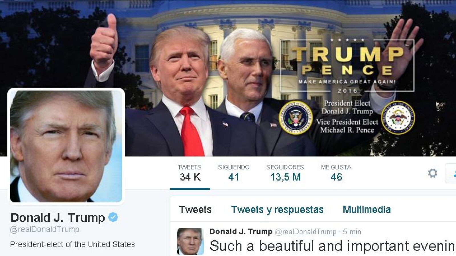 El 64% de los estadounidenses quiere que Donald Trump cierre su cuenta de Twitter